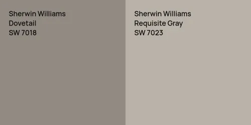 SW 7018 Dovetail vs SW 7023 Requisite Gray