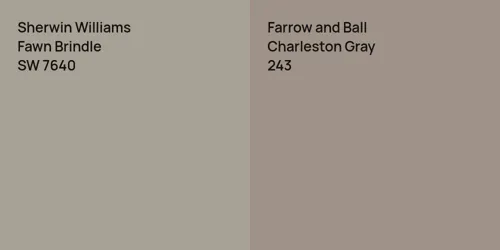 SW 7640 Fawn Brindle vs 243 Charleston Gray