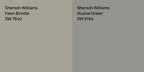 SW 7640 Fawn Brindle vs SW 9164 Illusive Green