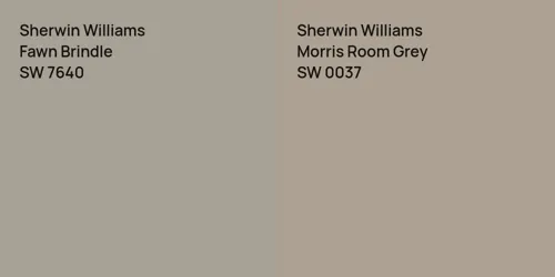 SW 7640 Fawn Brindle vs SW 0037 Morris Room Grey