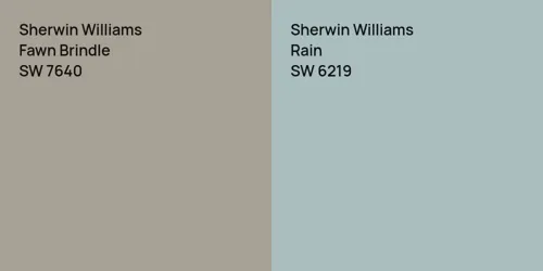 SW 7640 Fawn Brindle vs SW 6219 Rain