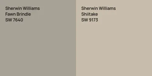 SW 7640 Fawn Brindle vs SW 9173 Shiitake