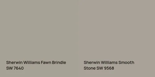 SW 7640 Fawn Brindle vs SW 9568 Smooth Stone