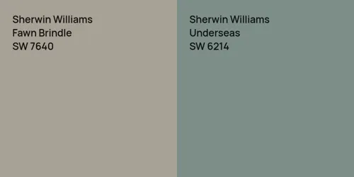 SW 7640 Fawn Brindle vs SW 6214 Underseas