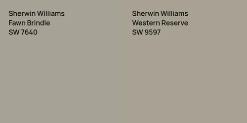 SW 7640 Fawn Brindle vs SW 9597 Western Reserve