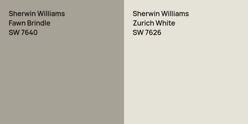 SW 7640 Fawn Brindle vs SW 7626 Zurich White