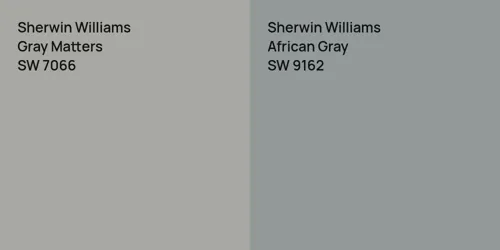 SW 7066 Gray Matters vs SW 9162 African Gray