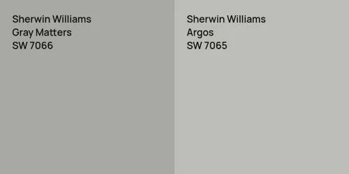 SW 7066 Gray Matters vs SW 7065 Argos