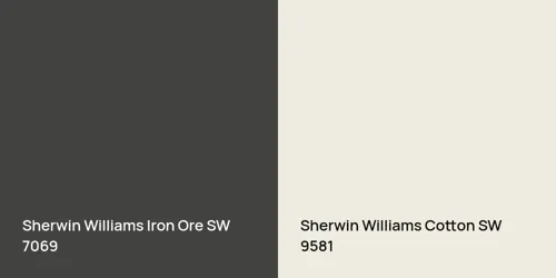 SW 7069 Iron Ore vs SW 9581 Cotton