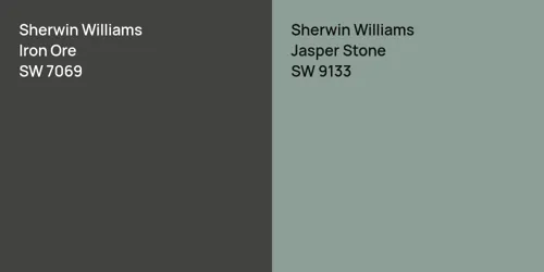 SW 7069 Iron Ore vs SW 9133 Jasper Stone