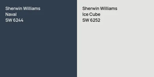 SW 6244 Naval vs SW 6252 Ice Cube