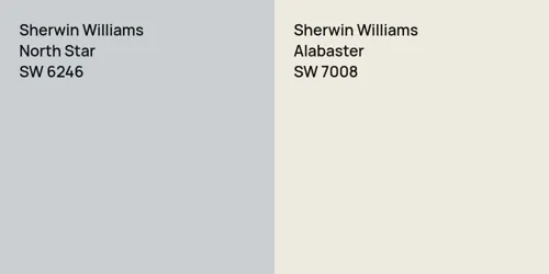 SW 6246 North Star vs SW 7008 Alabaster