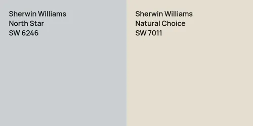 SW 6246 North Star vs SW 7011 Natural Choice