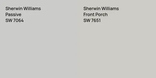 SW 7064 Passive vs SW 7651 Front Porch