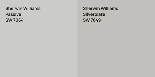 SW 7064 Passive vs SW 7649 Silverplate