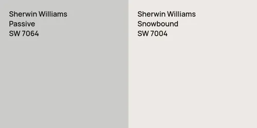 SW 7064 Passive vs SW 7004 Snowbound