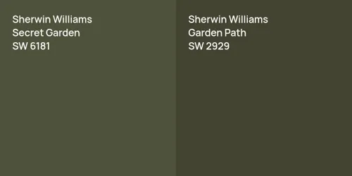 SW 6181 Secret Garden vs SW 2929 Garden Path