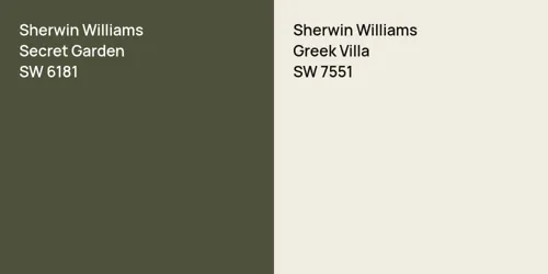 SW 6181 Secret Garden vs SW 7551 Greek Villa