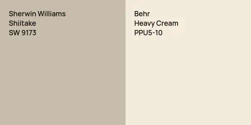 SW 9173 Shiitake vs PPU5-10 Heavy Cream