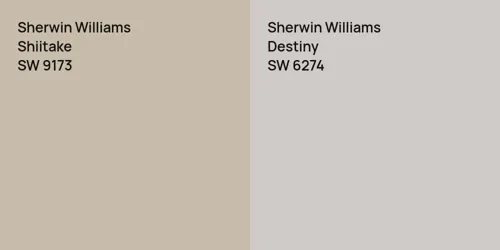 SW 9173 Shiitake vs SW 6274 Destiny