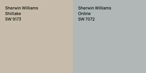 SW 9173 Shiitake vs SW 7072 Online