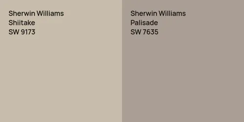 SW 9173 Shiitake vs SW 7635 Palisade