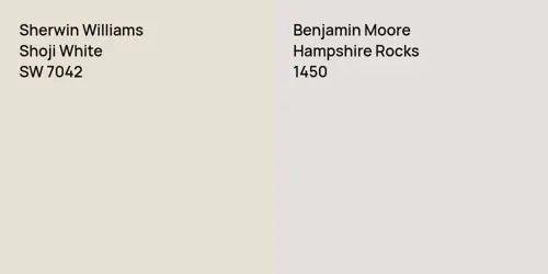 SW 7042 Shoji White vs 1450 Hampshire Rocks