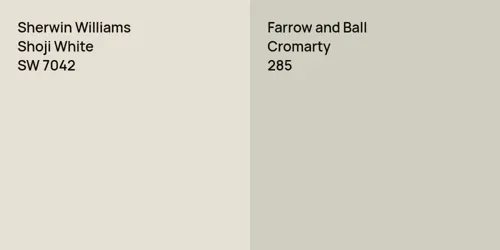 SW 7042 Shoji White vs 285 Cromarty