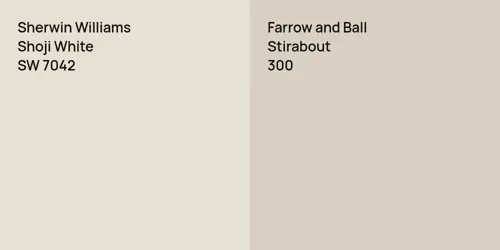 SW 7042 Shoji White vs 300 Stirabout