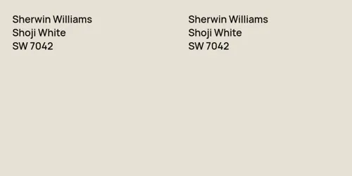 SW 7042 Shoji White vs SW 7042 Shoji White