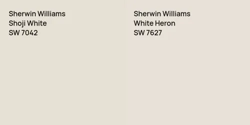 SW 7042 Shoji White vs SW 7627 White Heron