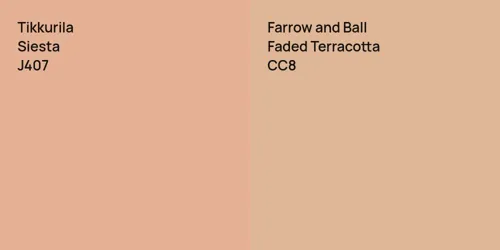 J407 Siesta vs CC8 Faded Terracotta