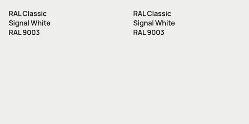 RAL 9003 Signal White vs RAL 9003 Signal White