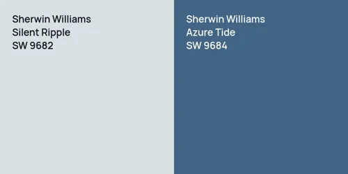 SW 9682 Silent Ripple vs SW 9684 Azure Tide