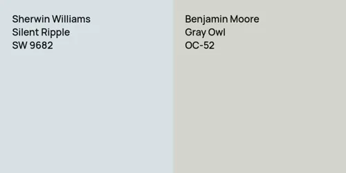 SW 9682 Silent Ripple vs OC-52 Gray Owl