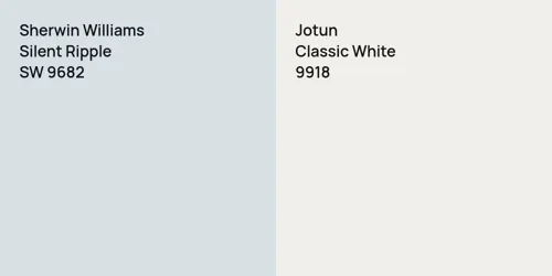 SW 9682 Silent Ripple vs 9918 Classic White