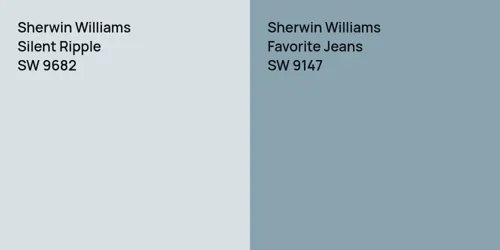 SW 9682 Silent Ripple vs SW 9147 Favorite Jeans