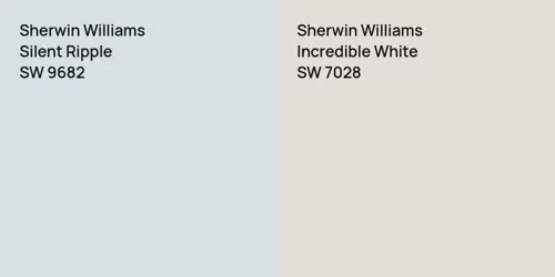 SW 9682 Silent Ripple vs SW 7028 Incredible White