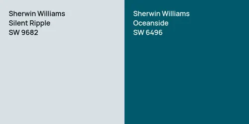 SW 9682 Silent Ripple vs SW 6496 Oceanside