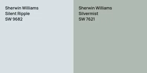 SW 9682 Silent Ripple vs SW 7621 Silvermist