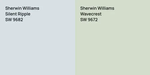 SW 9682 Silent Ripple vs SW 9672 Wavecrest