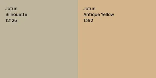 12126 Silhouette vs 1392 Antique Yellow