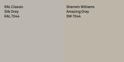 RAL 7044 Silk Grey vs SW 7044 Amazing Gray