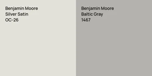 OC-26 Silver Satin vs 1467 Baltic Gray