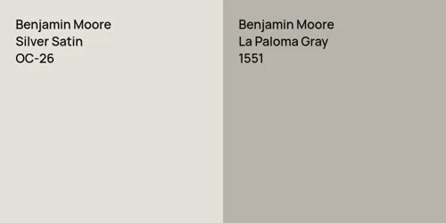 OC-26 Silver Satin vs 1551 La Paloma Gray