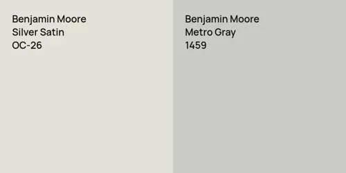 OC-26 Silver Satin vs 1459 Metro Gray