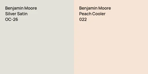 OC-26 Silver Satin vs 022 Peach Cooler