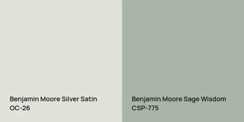 OC-26 Silver Satin vs CSP-775 Sage Wisdom