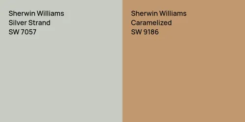 SW 7057 Silver Strand vs SW 9186 Caramelized