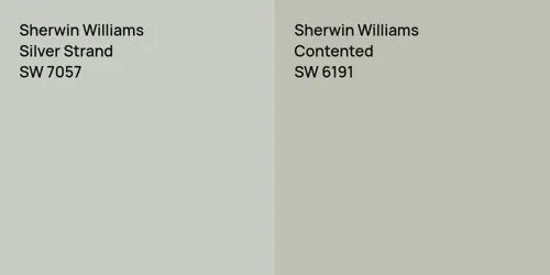 SW 7057 Silver Strand vs SW 6191 Contented